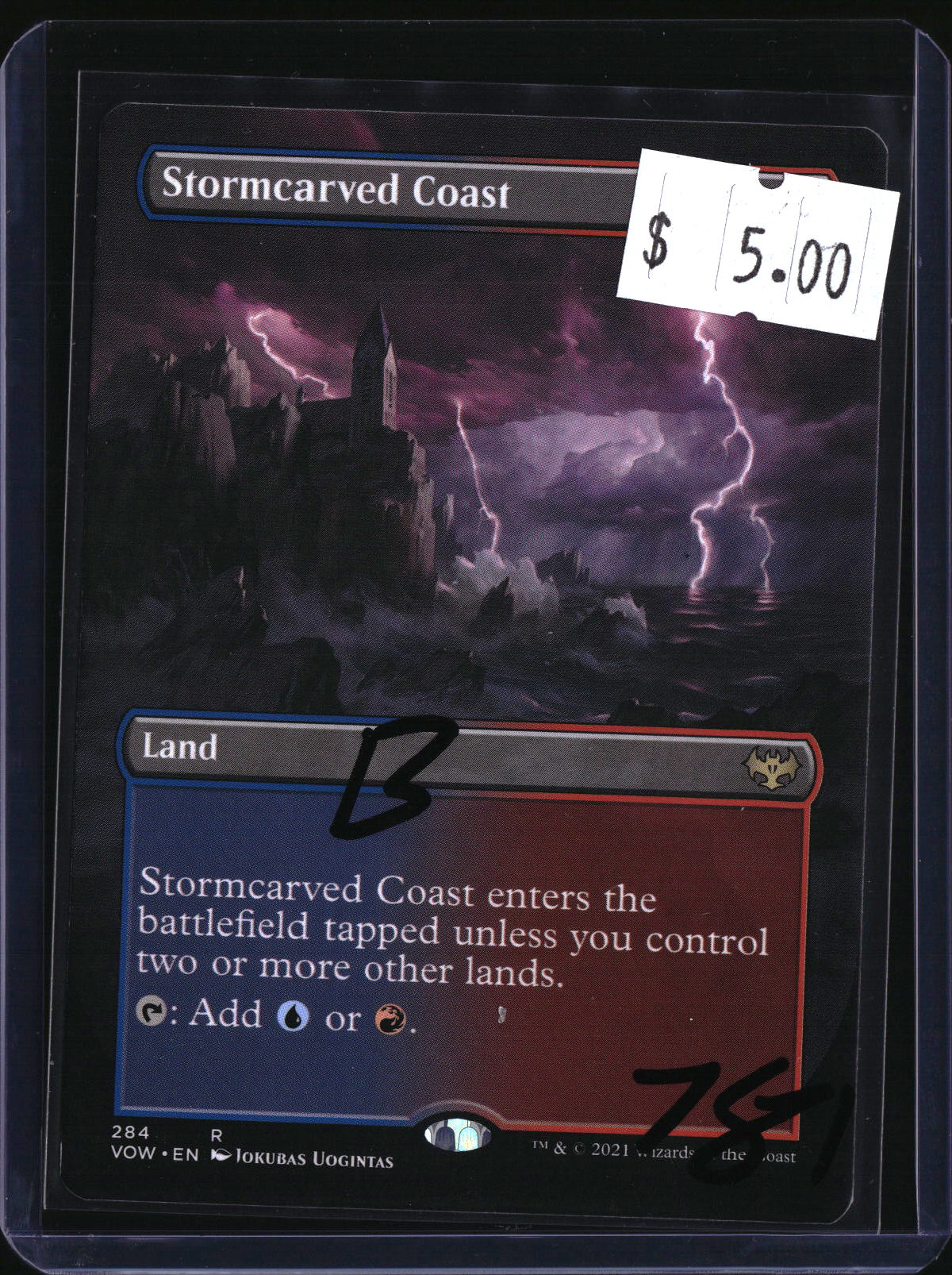 Stormcarved Coast Borderless — MTG-781 — actual card front