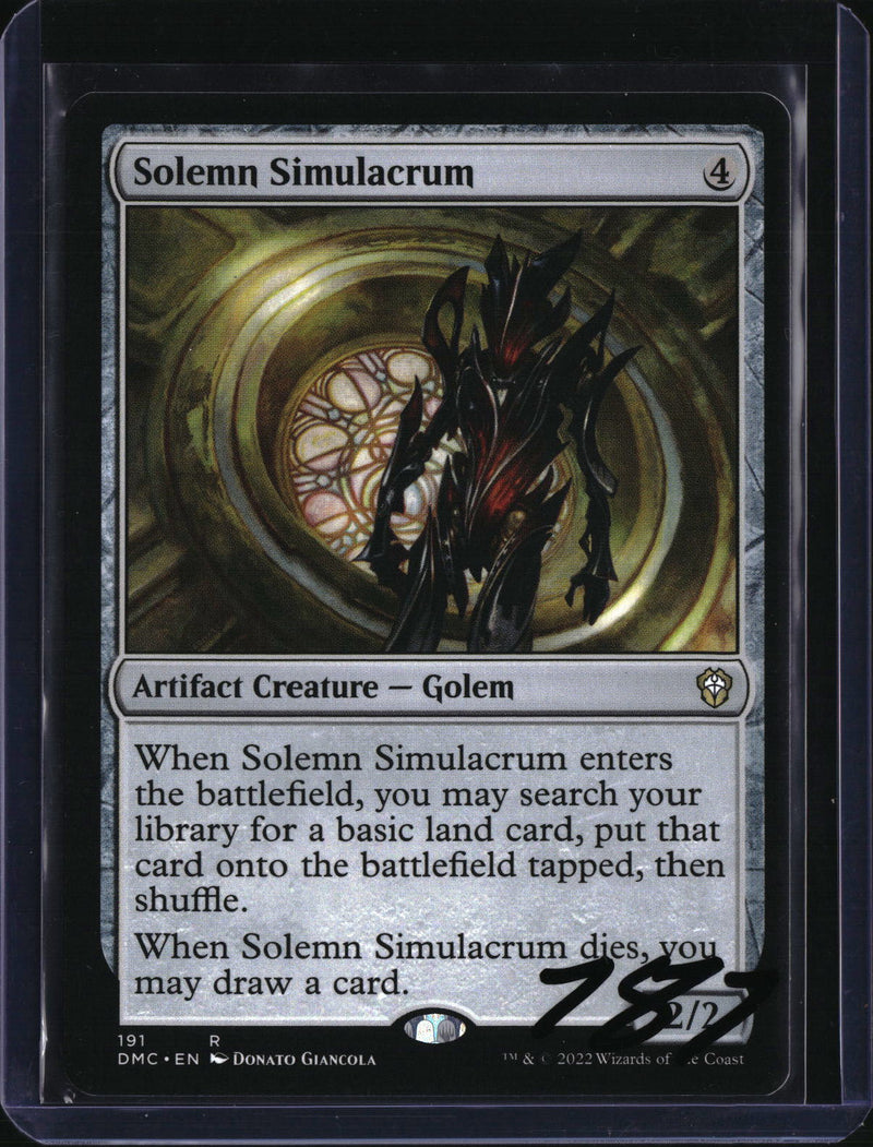 Solemn Simulacrum — MTG-787 — actual card front