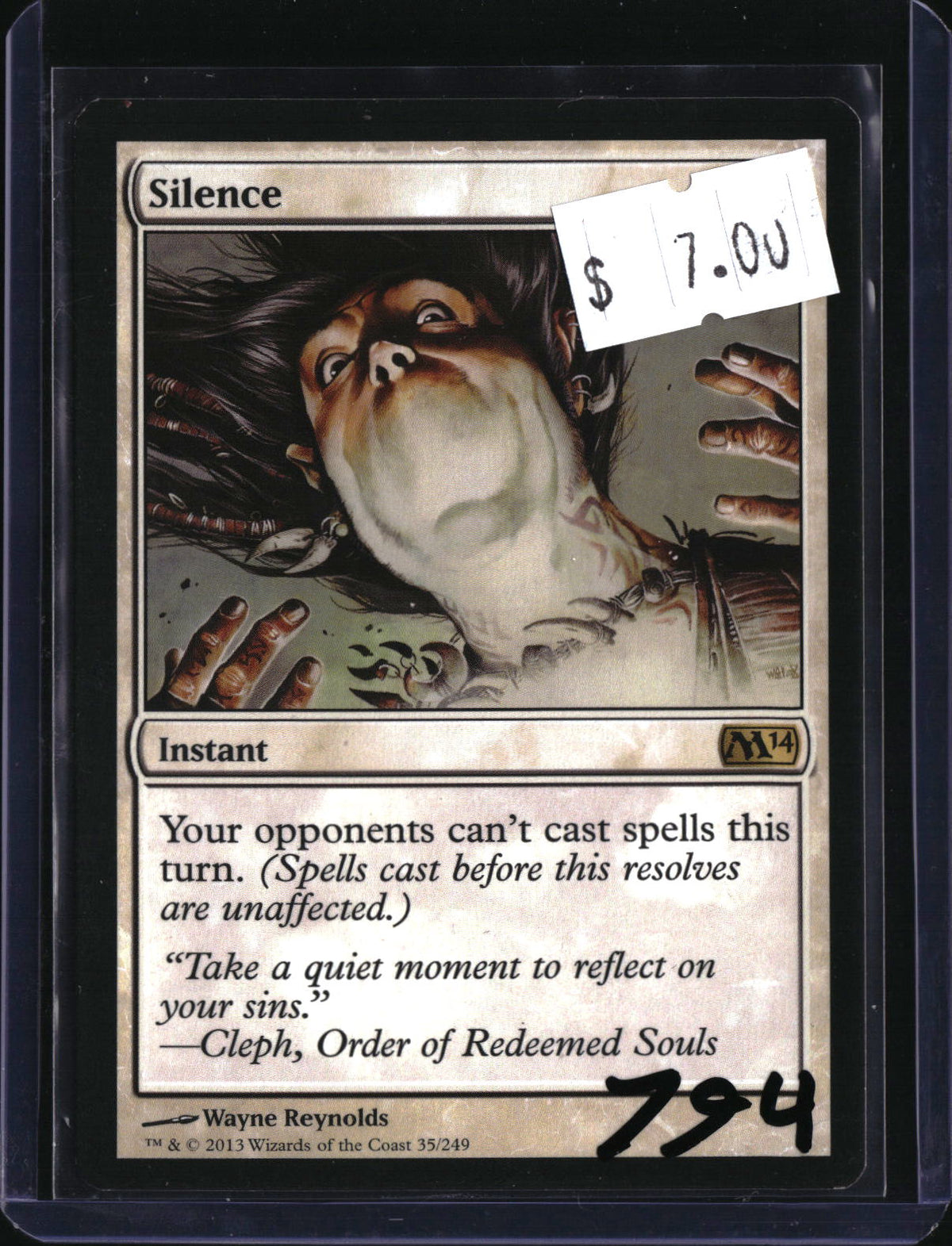 Silence — MTG-794 — actual card front