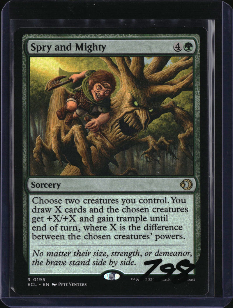 Spry and Mighty — MTG-798 — actual card front