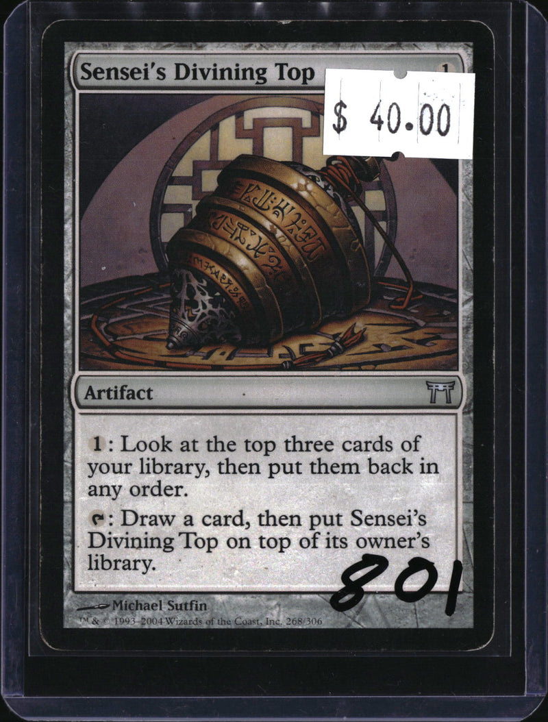 Sensei's Divining Top — MTG-801 — actual card front