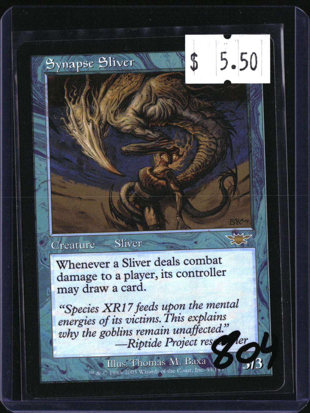 Synapse Sliver — MTG-804 — actual card front