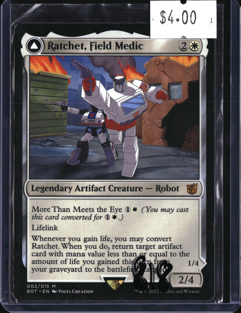 Ratchet, Field Medic — MTG-818 — actual card front