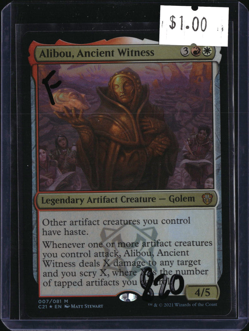 Alibou, Ancient Witness Foil — MTG-820 — actual card front