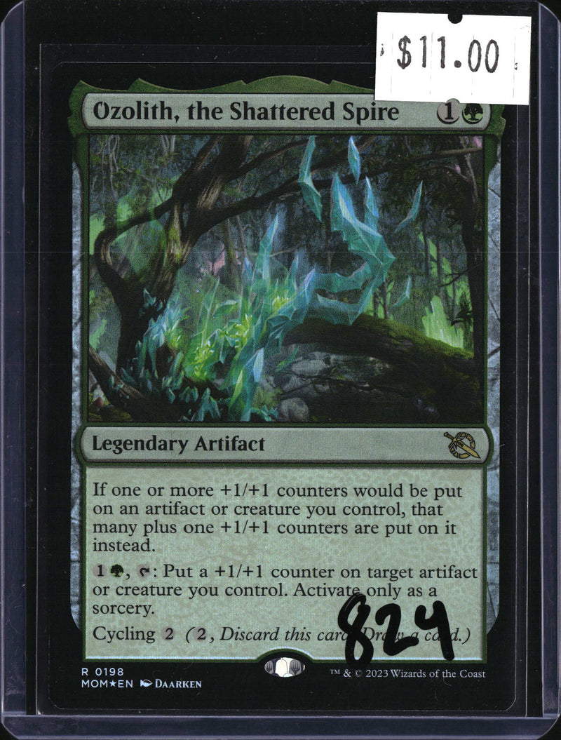 Ozolith, the Shattered Spire FOIL — MTG-824 — actual card front