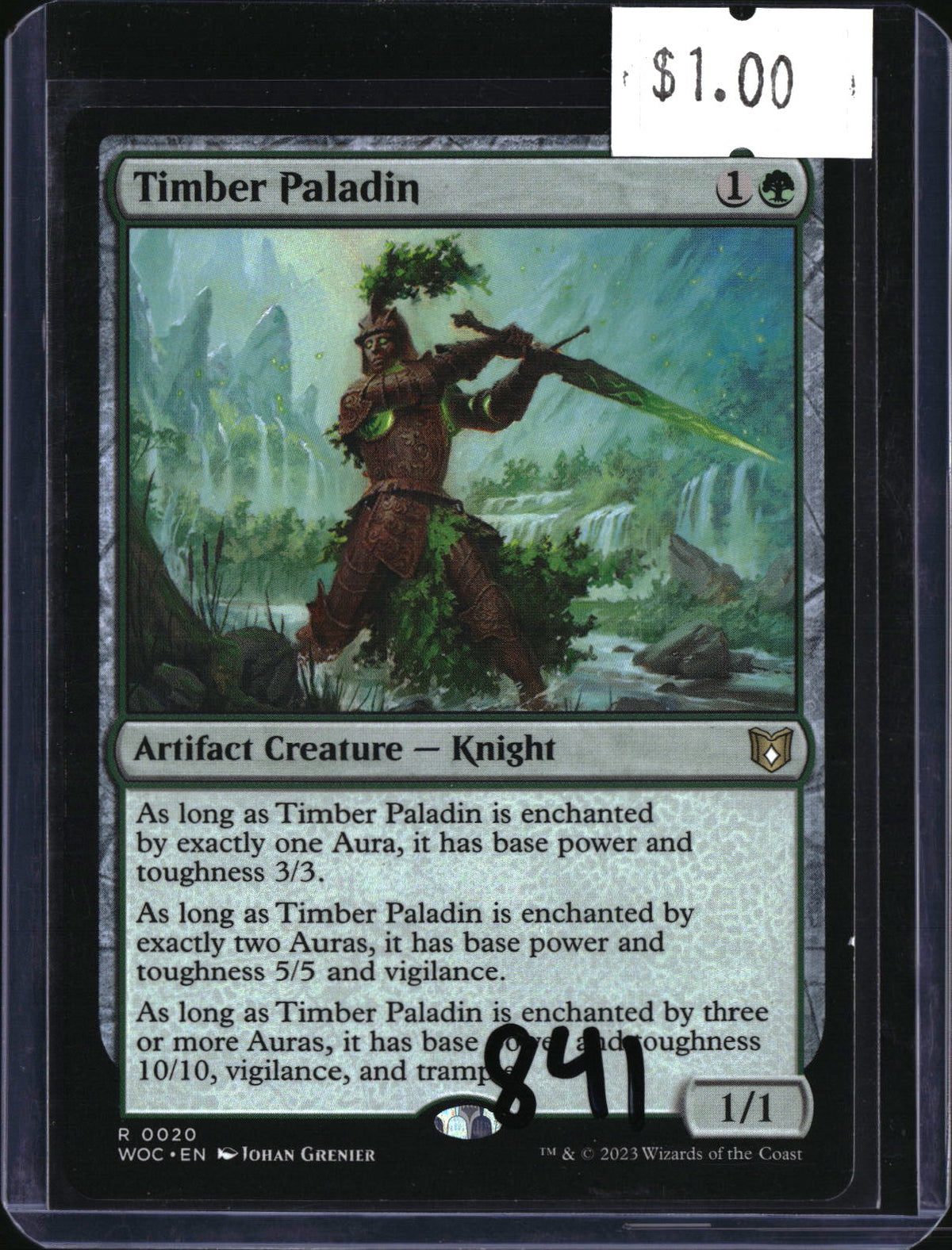 Timber Paladin — MTG-841 — actual card front