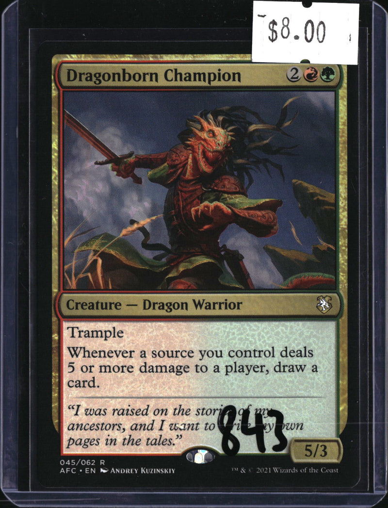 Dragonborn Champion — MTG-843 — actual card front