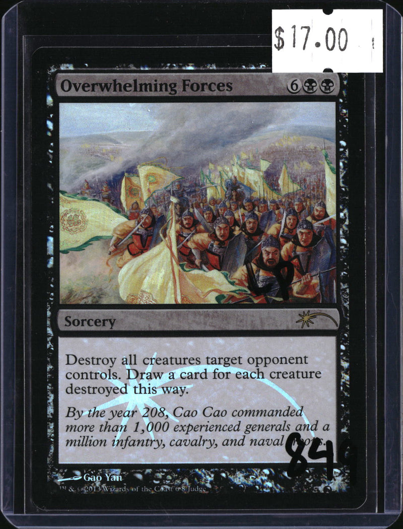Overwhelming Forces FOIL — MTG-849 — actual card front