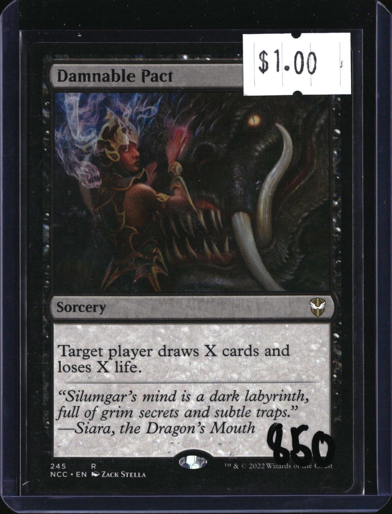 Damnable Pact — MTG-850 — actual card front