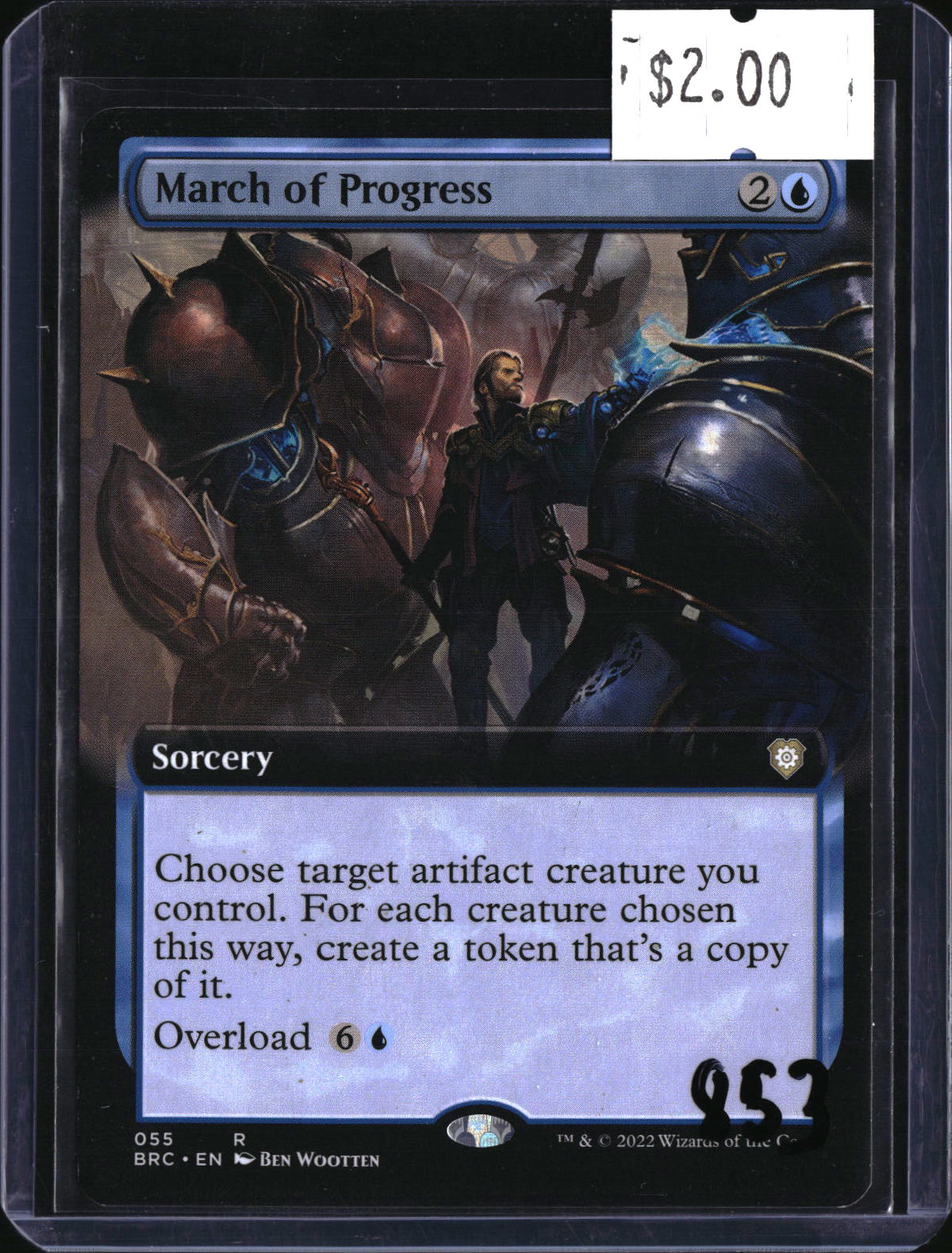 March of Progress (Borderless) — MTG-853 — actual card front