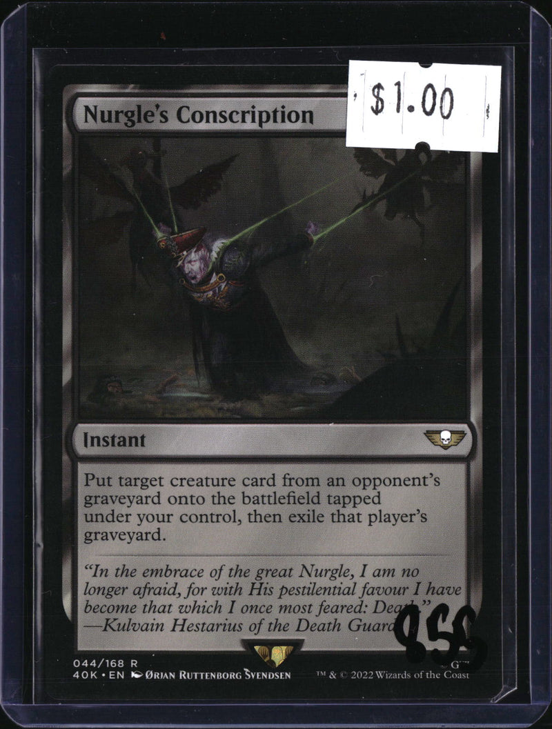 Nurgle's Conscription — MTG-855 — actual card front