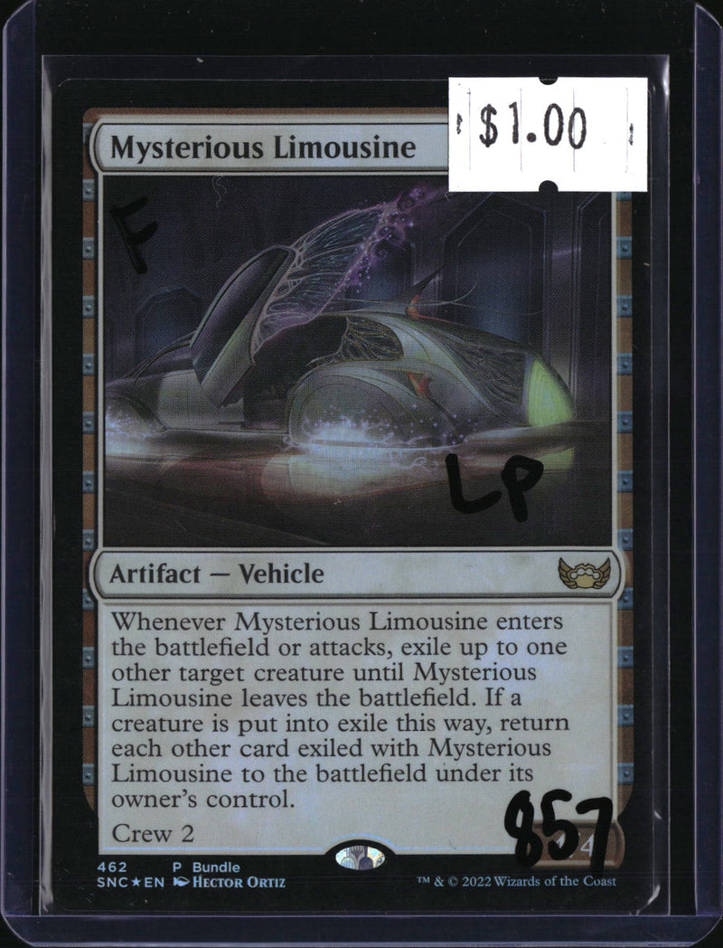 Mysterious Limousine (Promo)FOIL — MTG-857 — actual card front