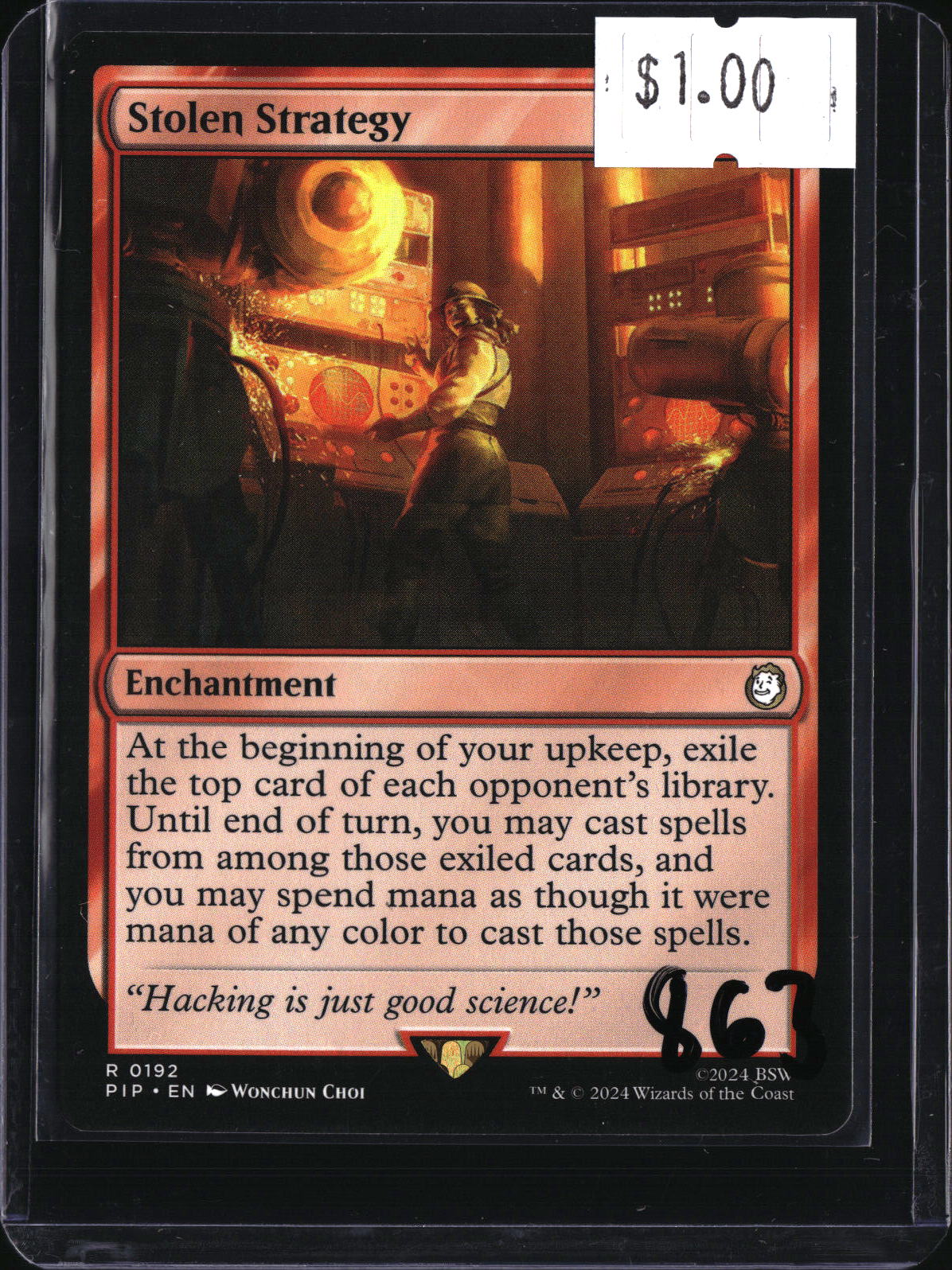 Stolen Strategy — MTG-863 — actual card front