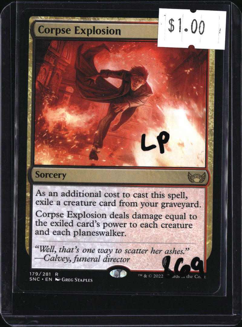 Corpse Explosion — MTG-869 — actual card front