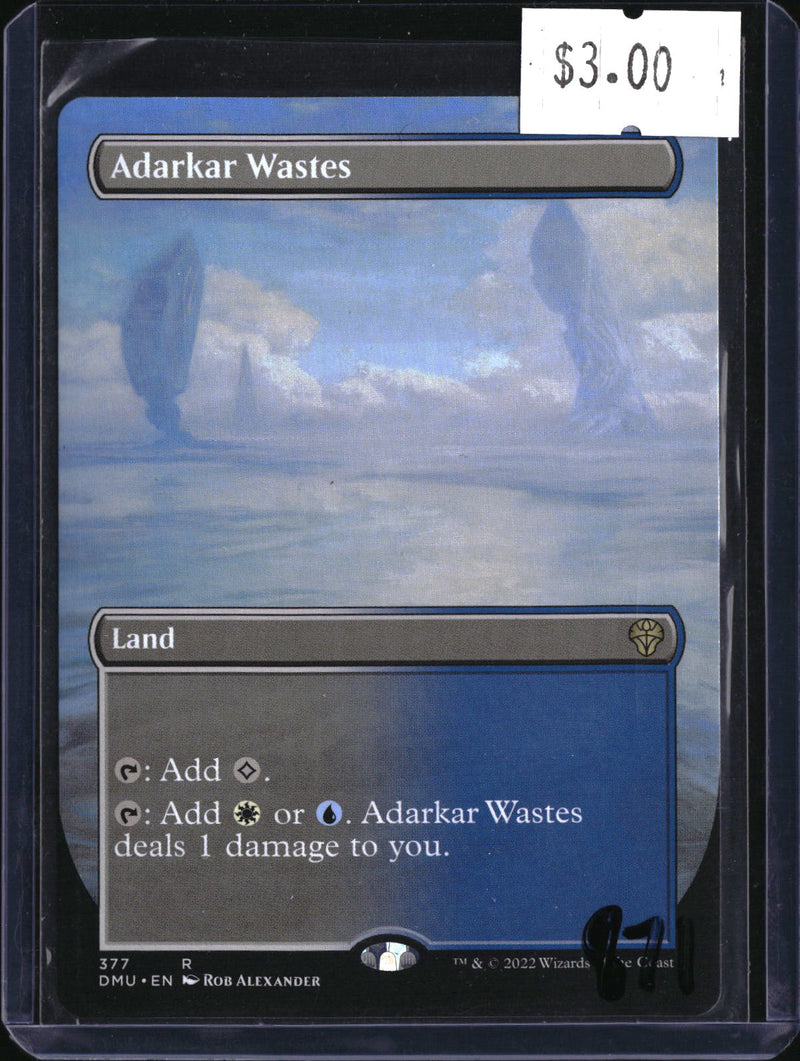 Adarkar Wastes (Borderless) — MTG-871 — actual card front