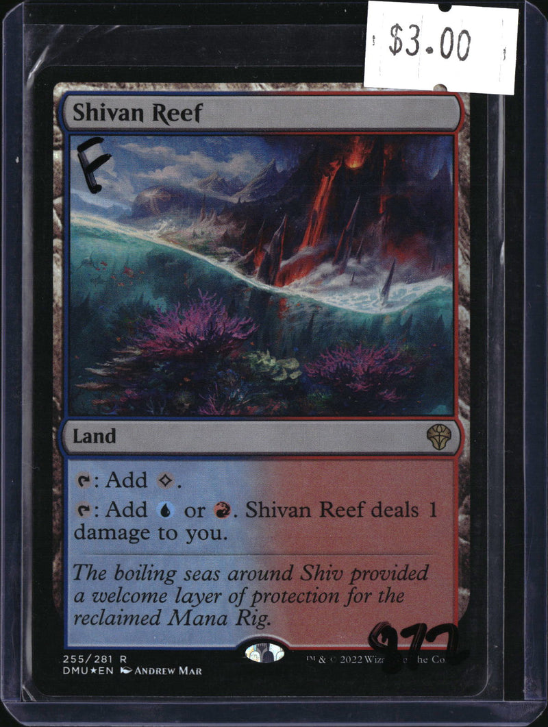 Shivan Reef-Foil — MTG-872 — actual card front