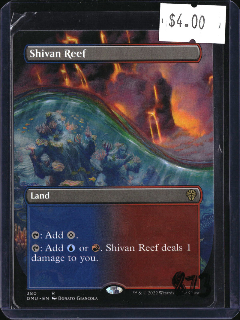 Shivan Reef-Borderless — MTG-873 — actual card front