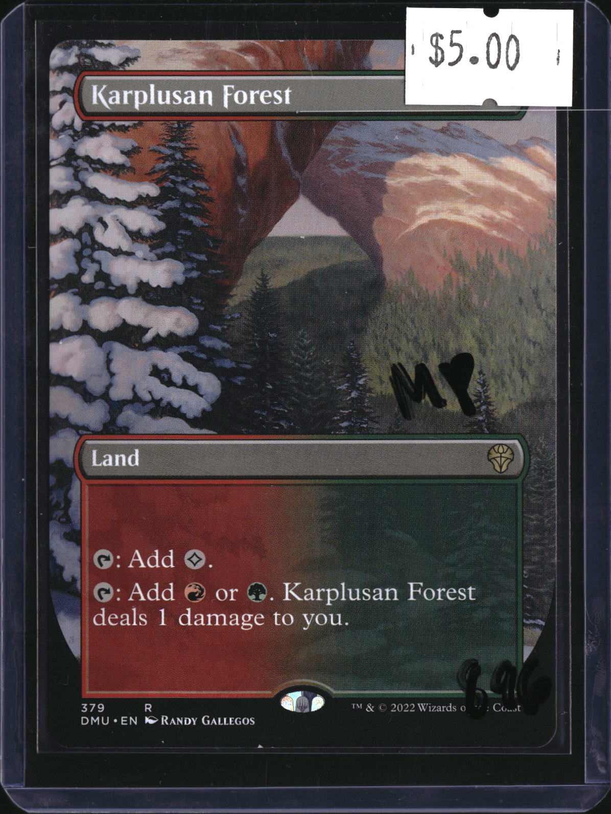 Karplusan Forest-Borderless — MTG-896 — actual card front
