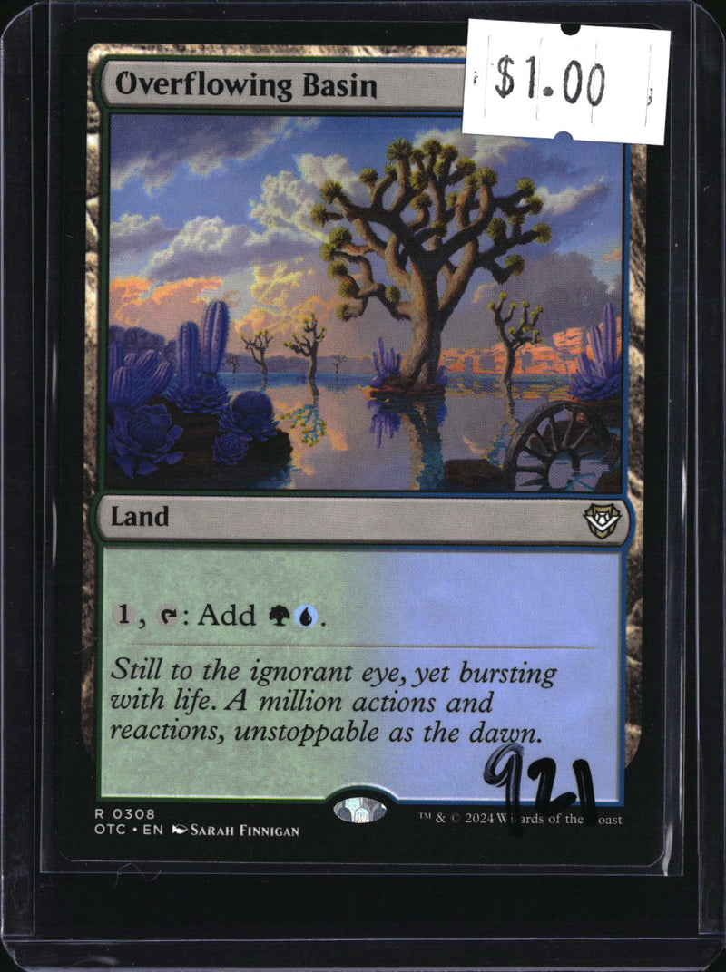 Overflowing Basin — MTG-921 — actual card front