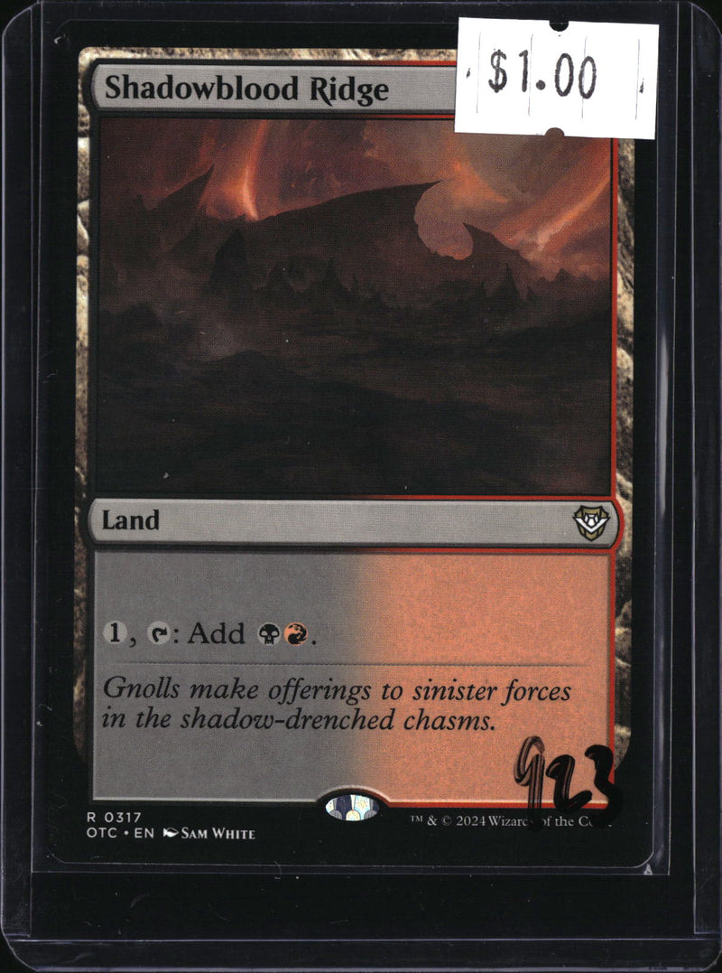 Shadowblood Ridge — MTG-923 — actual card front