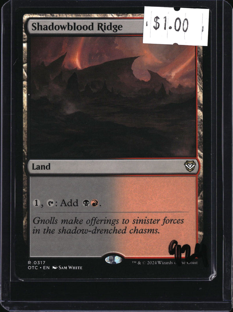 Shadowblood Ridge — MTG-924 — actual card front