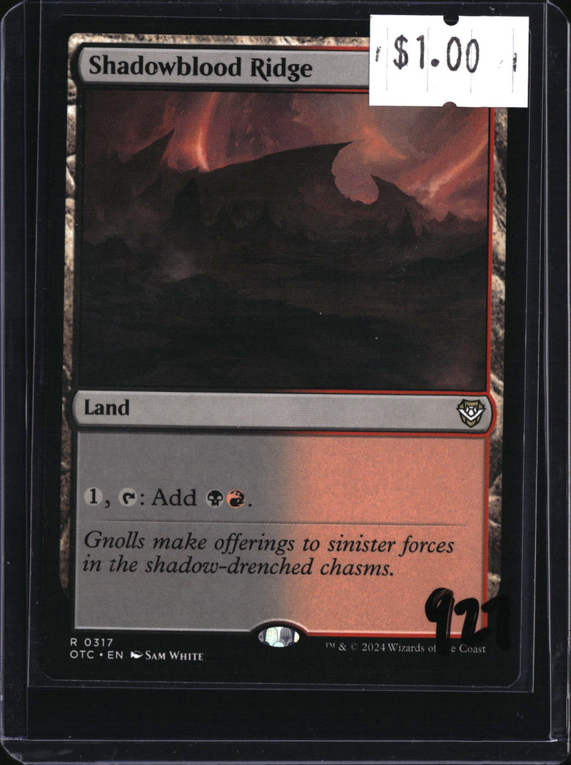 Shadowblood Ridge — MTG-927 — actual card front