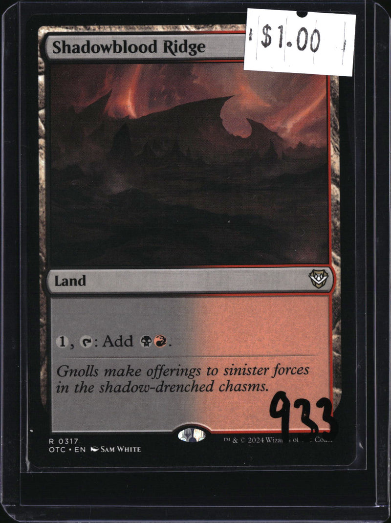 Shadowblood Ridge — MTG-933 — actual card front