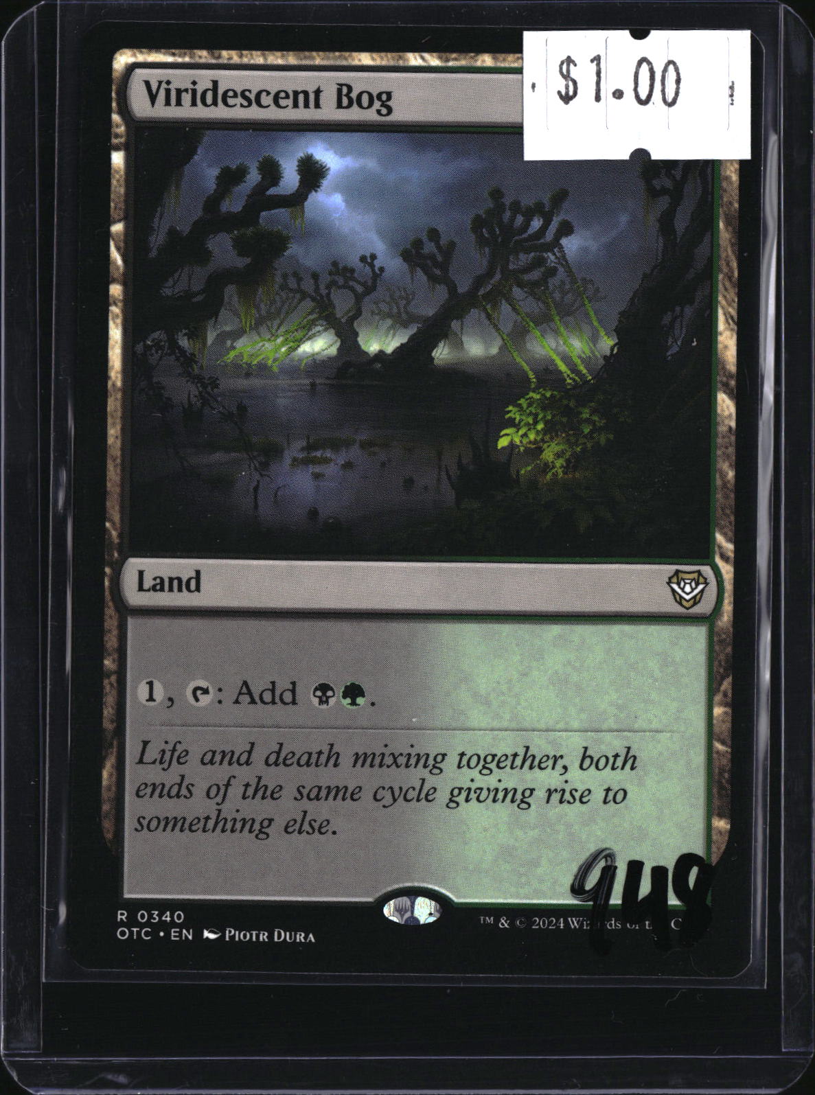 Viridescent Bog — MTG-948 — actual card front