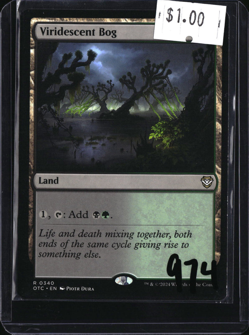 Viridescent Bog — MTG-974 — actual card front