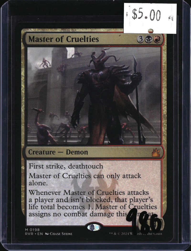 Master of Cruelties — MTG-980 — actual card front