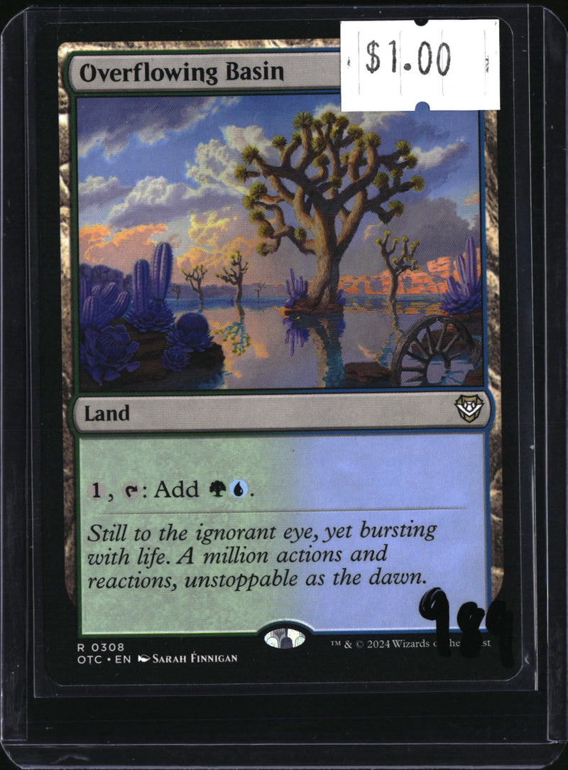 Overflowing Basin — MTG-989 — actual card front