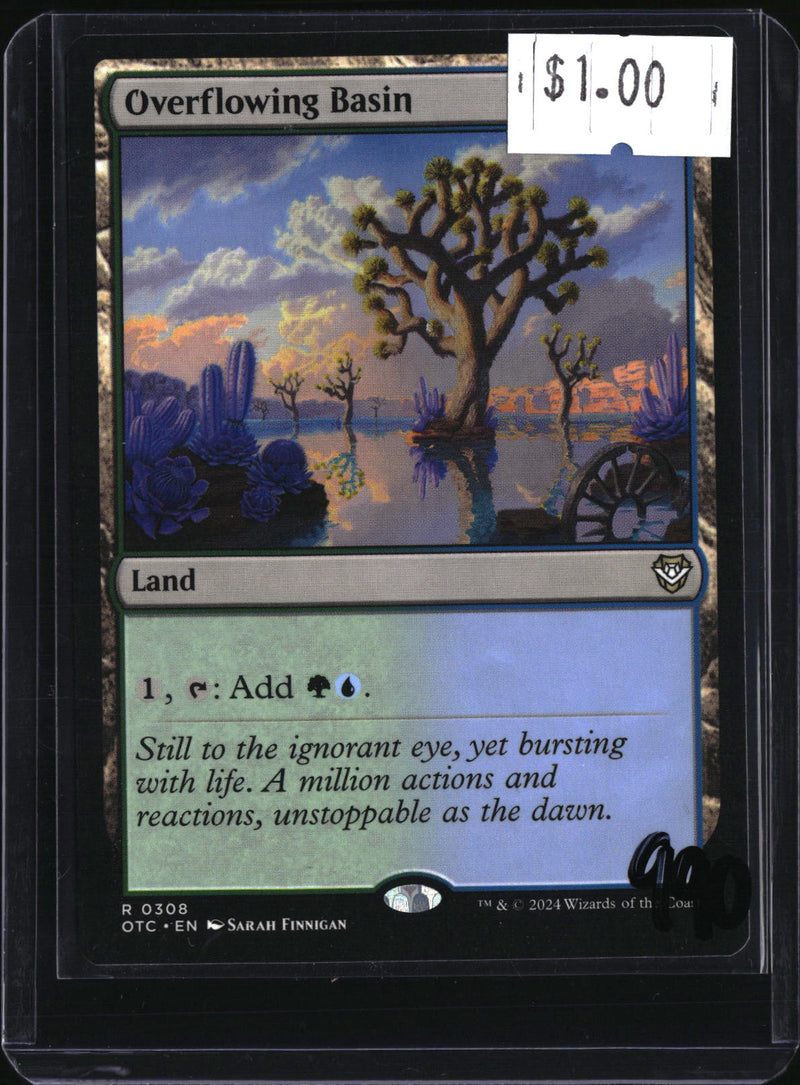 Overflowing Basin — MTG-990 — actual card front