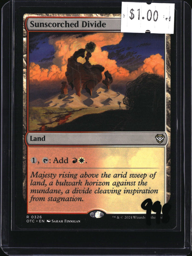 Sunscorched Divide — MTG-998 — actual card front