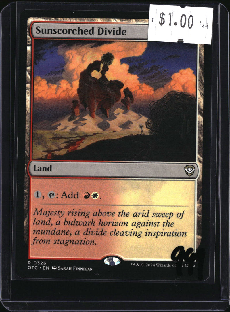 Sunscorched Divide — MTG-999 — actual card front