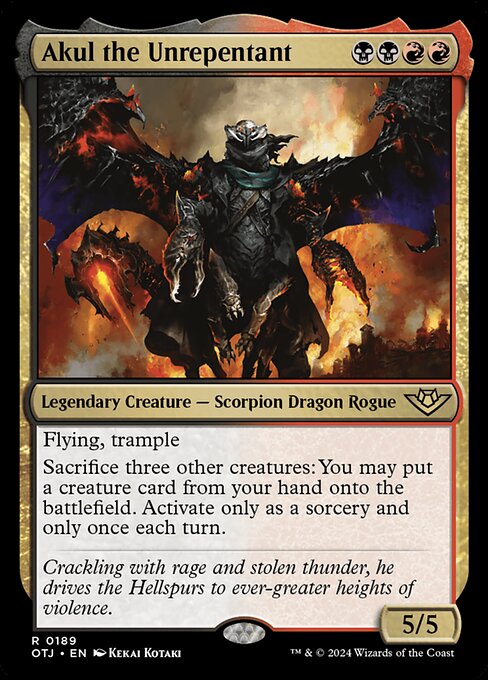 Akul the Unrepentant — OTJ 189