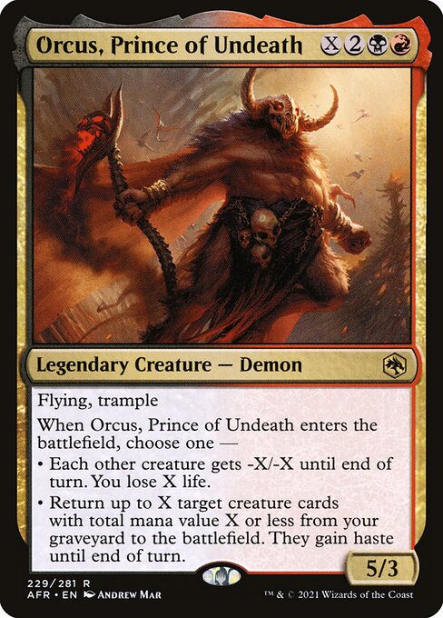 Orcus, Prince of Undeath — AFR 229