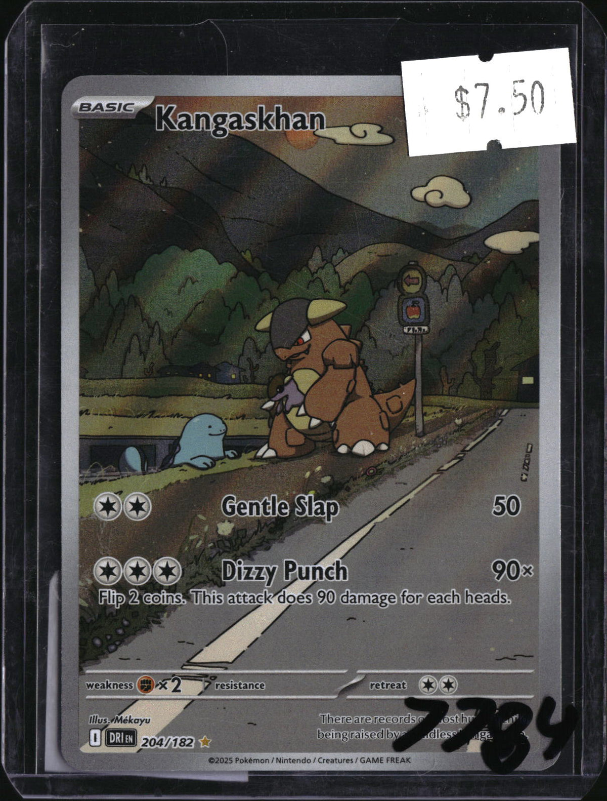 Pokemon Kangaskhan, Destined Rivals 204/182, SKU 7784, actual front