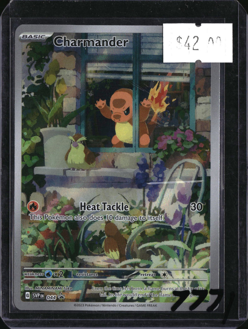 Pokemon Charmander, Scarlet and Violet Promo 44, SKU 7771, actual front